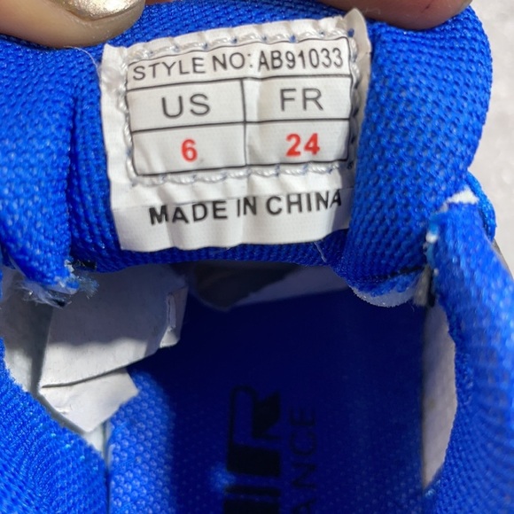 Air Balance Kids Sneakers Royal/White Size 6m - Picture 7 of 9